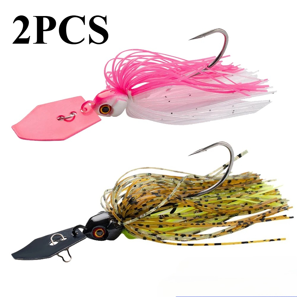 Fishing Lure Blade Bait - 2 Pezzi Spinner Bait 7g/9g/12g/14g/21g Kit
