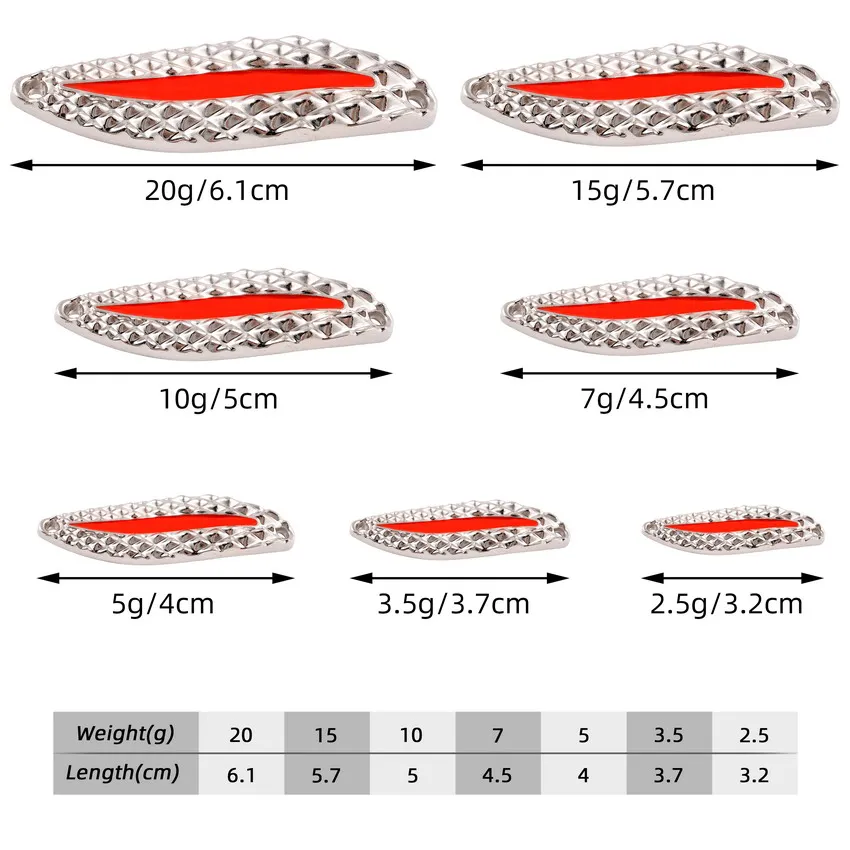 4 pz Luminoso In Metallo Richi - Fishing Lure Spoon recensione e prezzo